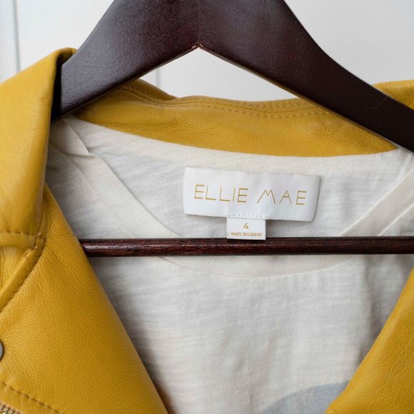 Ellie Mae Studios "Fleetwood" Leather Jacket - Size 4 - Picture 3 of 4